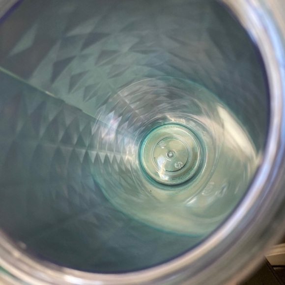 Starbucks | 2015 Turquoise Diamond Metallic Venti 24 oz Tumbler No Straw - Picture 4 of 6